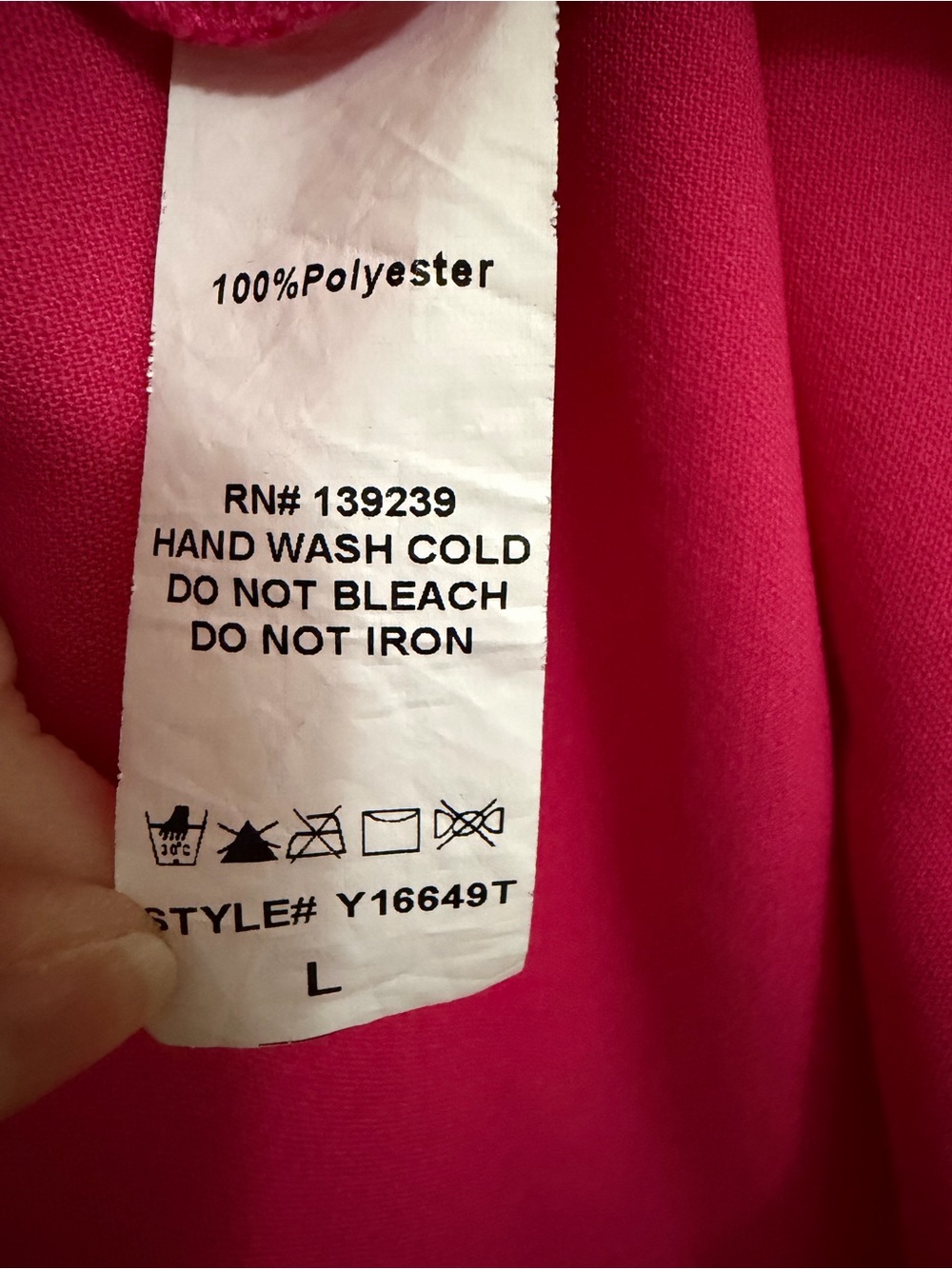 Pomander Place Fuchsia Tie-Neck Blouse - Picture 11 of 13